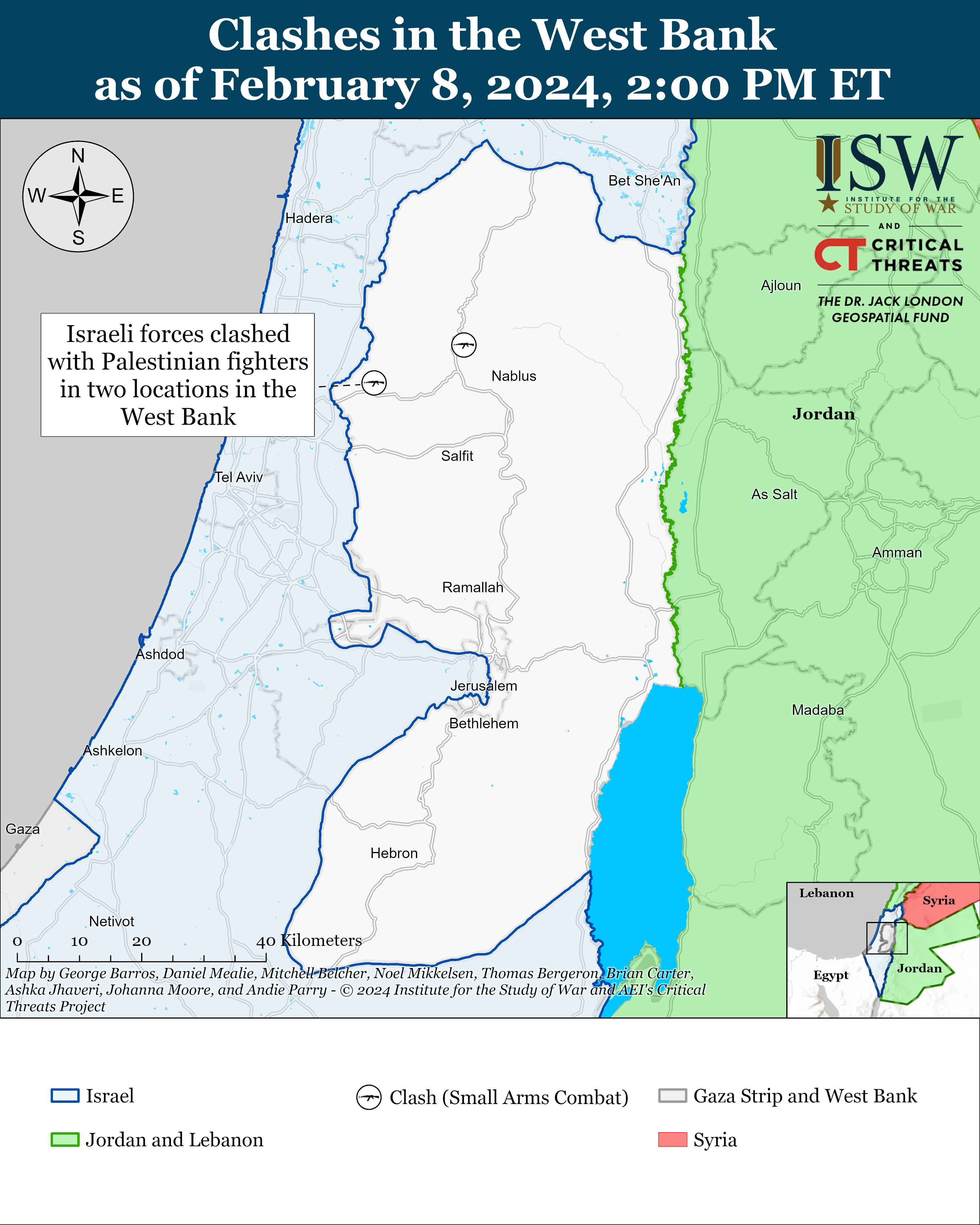 Iran Update February 8 2024 Institute For The Study Of War   West Bank Battle Map February 8%2C2024 